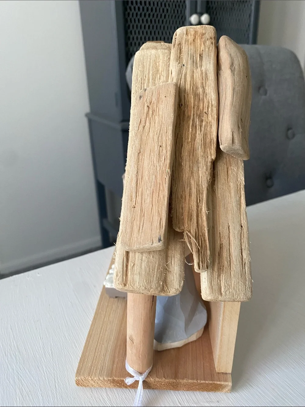 Drift Wood Nativity Set - Handcrafted Holiday Figurines Christmas Decor